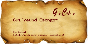 Gutfreund Csongor névjegykártya
