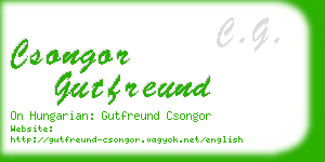 csongor gutfreund business card